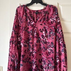 Torrid Vibrant Pink Floral Top